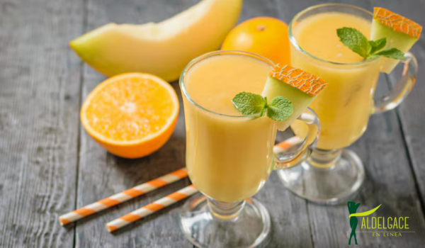 Zumo de Melon y Naranja para adelgazar